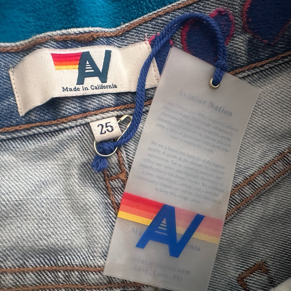Aviator Nation Light Blue Denim Shorts - Picture 5 of 5
